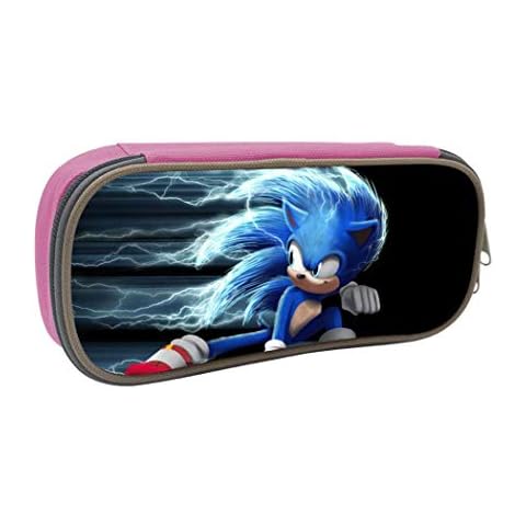 HGdggvd Son-ic The Hedg-ehog Pencil Case Big Capacity Pen Case Students Stationery Pouch Pen Bag for School Home Office Supplies Cover