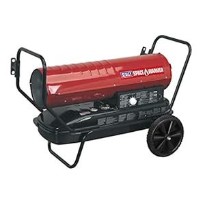 Sealey AB1008 Space Paraffin Kerosene & Diesel Heater with Wheels, 100Kbtu/Hr