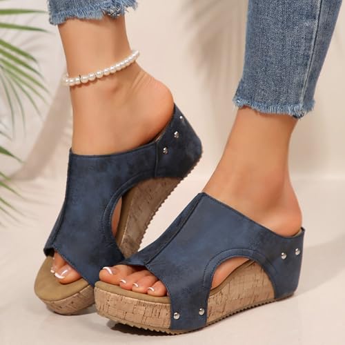Chaussures été plage confortables avec plate-forme bout rond 39.5 - 5