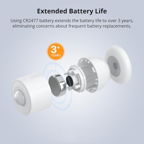 Image of Ledgebit SNZB-03P Zigbee 3.0 Motion Sensor - 5s Detection, Smart Home Security, Human Presence Sensor, Compatible with Alexa /Google, eWeLink App (Zigbee Hub Required)