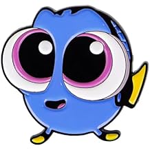 Nemos Dory Cartoon Fish Character 1.02 Inches Tall Metal Enamel Pin