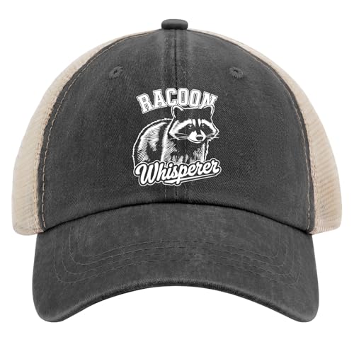 Sparkmuse Racoon Wisperer Graphic Design for Racoon Lovers Golf Hats Running caps for Son