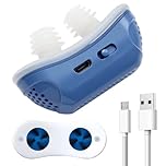 Sleep Apnea Devices for Anti Snoring Micro CPAP Electronic Device Wearable Portable Stop Snore Maskless with Dual Vortex Airflow Lightweight for Home Travel Men and Women All Nose Shapes (Blue)