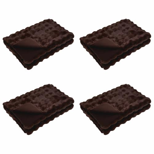 Couverture antidérapante d'exception aspect lapin Olite luxe camel - 3