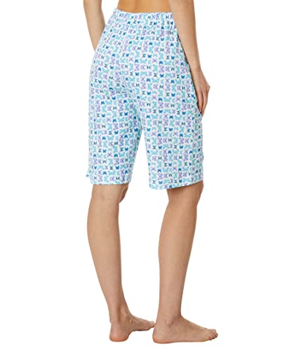 Image of Karen Neuburger Women's Short Sleeve Top and Bermuda Short Bottom Pajama Set