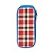 Produktbild Classic-Plaid Pencil Pen Case Beuteltasche Student Stationery Office Kosmetische Schminktasche Aufbewahrung Blau