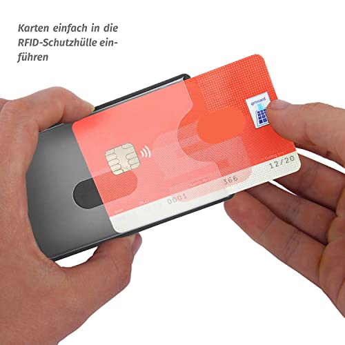 WallTrust RFID NFC Blocker Hartplastik Schutzhülle - 6 Stück - Kartenschutzhülle für Kreditkarten Ausweis transparent - Sicherheit gegen Datenklau Kartenhülle und EC Karten Bankkarten 5