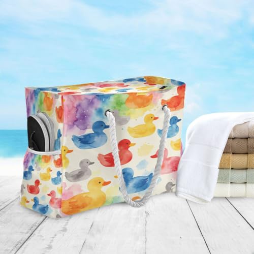Grand sac à main décontracté en toile imperméable pour excursion et courses quotidiennes - 3