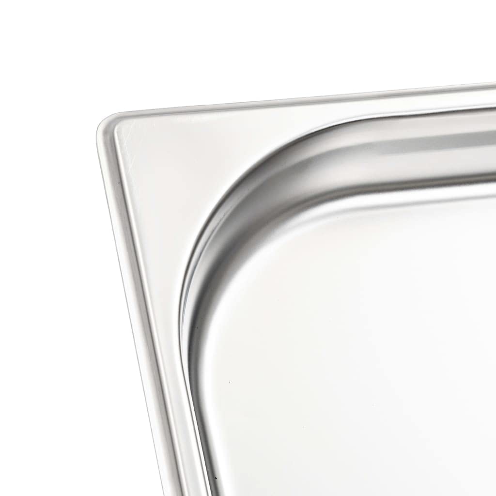 INLIFE Gastronorm - Contenedores (8 unidades, GN 1/2, 40 mm, acero inoxidable)