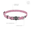 Tella & Stella-Cat Collar with Self-Opening Buckle for The Safety of Your Cat-Adjustable to 7" to 12" Long-Soft on Cat’s Fur-Black Chrome D-Ring for Medal.(Polka Dot-Livia) #2