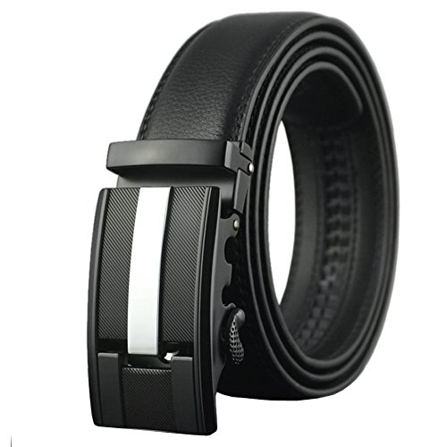 Dan Cube Men's Adjustable Leather Belts with Buckle Big and Tall (45