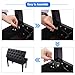 ALAPUR Adjustable Duet Piano Bench with Storage,Heavy Duty Wooden Double Keyboard Piano Bench Seat with PU Leather Cushion,Black