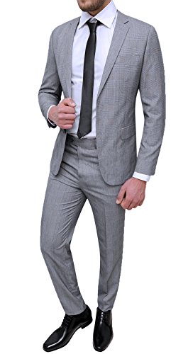 Robe complète homme couture gris tissu fluide micro fantaisie