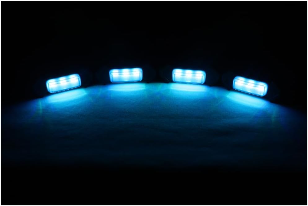 4 PCS Grill Led Lights for Toyota Tacoma Grill Lights 2023 2020-2022 TRD Off Road Sport OEM Grill Rapt0r Lights for Toyota Tacoma 6 LED Upgrade RGB Grille Light (20 GRB)