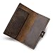 PEGAI Handmade Personalized Leather Checkbook Covers For Personal Checkbook | 100% Distressed Leather Checkbook Cover & Wallet | Business Checkbook Cover | Clark (Chestnut)