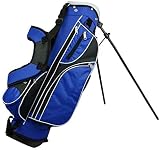 LICHUAN Outdoor Verschleißfeste rutschfeste Golftasche mit Ständer und Fach, leicht, einfach zu tragen, Golftasche für Damen und Herren, ideal für Golfplatz und Reisen (Farbe: blau)
