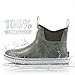SUREWAY Men's Ankle Fishing Deck Boots for Men-Waterproof,Professional Non-Slip Soles for Wet Slippery Surface,Neoprene Rubber Rain Boot/Shoes for Hunting Boating Gardening,New Volcan Ash,Size 11