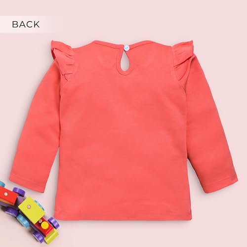 Image of LuvLap Baby Girls 100% Cotton Full Sleeve Girls Top, Pack of 02