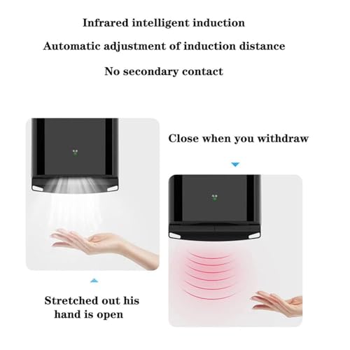 Secador de mano eléctrico para baño de hotel con sensor automático 5