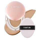 TIRTIR Mask Fit All Cover Pink Cushion Foundation | High coverage, Velvety Matte Finish, Lightweight, Flawless, Corrects Redness, Korean Cushion (#25N Mocha, Full Size, 0.63 Fl Oz) - Image 1
