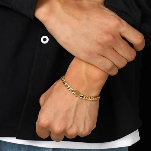 Image of Peora Stainless Steel Metal Bracelet Stylish Openable Fancy Design Jewellery Gift for Men