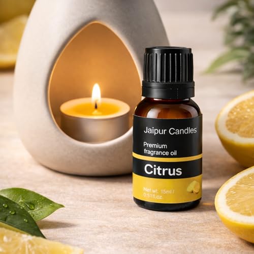 Image of Fragrance Oil | 15 ml | Aroma Oil for Home Fragrance | Best for Aromatherapy | Use in Diffusers, Candles, Air Fresheners (15ML, Citrus)