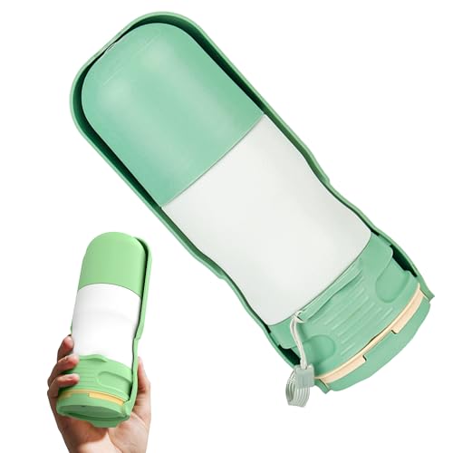 Dog Water Bottle with Lighting Function for Walking Camping Hiking Gear Outdoor, Portable Leak Proof Dog Travel Water Bottle Drinking Feeder for Pets (11.8Oz) Dog Water Bottle with Lighting Function for Walking Camping Hiking Gear Outdoor, Portable Leak Proof Dog Travel Water Bottle Drinking Feeder for Pets (11.8Oz)