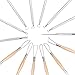 14PCS Ceramic Pottery Clay Ribbon Sculpting Tool Kit with Feather Wire Texture and Needle Detail Tools for Carving,Modeling,by Augernis