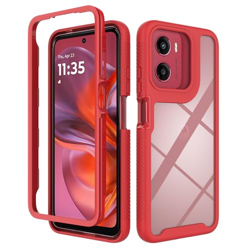 Coque Motorola Moto E15 G05 G15 G25 rouge protection antichoc housse