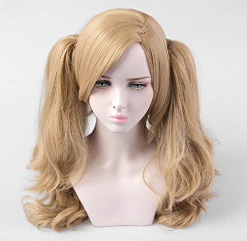 Perruque high roll apricot double prêle au design volumineux unique