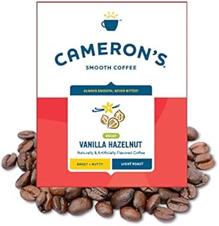 Cameron's Coffee Decaf Vanilla Hazelnut Flavored Whole Bean Coffee, Light Roast, 100% Arabica, Bulk, 4-Pound Bag, (Pack of 1)