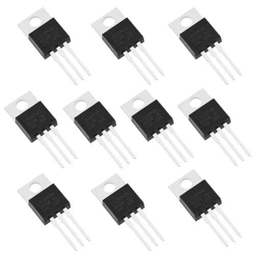 EMSea 10Pcs LD1117V33 Voltage Regulator 3.3V 950mA TO-220 Low Dropout Linear Voltage Regulator 3 Pin Voltage Regulator Power Management Chip