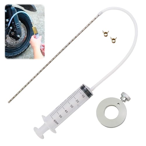 CHUANFU Kit de Herramientas para Aceite de Horquilla, Herramienta Nivel Aceite, Jeringa Horquilla Kit 60 ML, Ajustador Universal de Nivel para Motocicleta