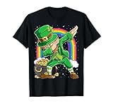 St Patricks Day Dabbing Leprechaun Boys Girls Men Dab Dance T-Shirt Small