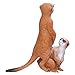Meerkat Model,Meerkat Figurine Simulated Cute Exquisite Meerkat Model Toy Birthday Home Decoration for Children 3PCS (3 Meerkats (Solid))