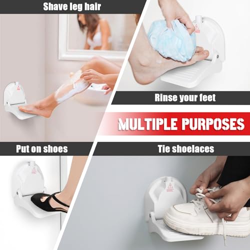Suction Cup Shower Foot Rest for Shaving Legs, Foldable Shower Step Foot Rest Tool Stand to Shave Legs, Anti-Slip Shower Ledge Leg Shaving Shelf by Ruppence - Image 8