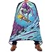 Bolaz Barber Cape Salon Cape Hairdressing Apron Haircutting Waterproof Alien Skateboard for Adults Clients with designs Adjustable Neck Closure