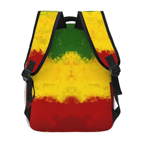 Jamaica Flag Backpack for Travel Lightweight Bookbag Large Capacity Patriotic Bag Casual Daypack4