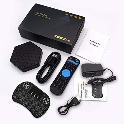 T95Z Plus Android 7.1 TV Box Amlogic S912 Octa Core 3GB/32GB Dual Band WiFi 2.4GHz/5.0GHz 4K HD TV Box with Backlit Mini Wireless Keyboard
