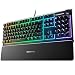 SteelSeries Apex 3 - Gaming Keyboard - 10-Zone RGB Lighting - Premium Magnetic Wrist Rest - American (QWERTY) Layout
