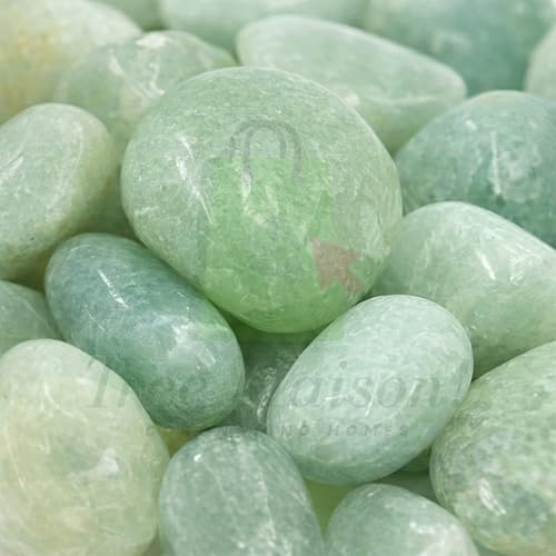 Image of Green-Aventurine Tumble Stone | 50 gm Tumbled Gemstones | Reiki Healing Stones | Home Decor Pebbles | Aquarium Gravel | Garden & Table Dcor