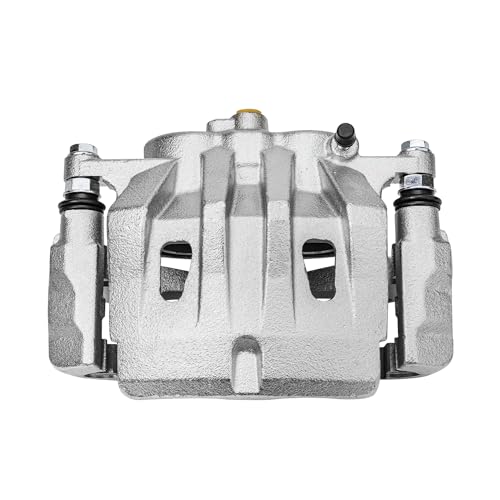 Image of Detroit Axle - Front Left Brake Caliper for Toyota Highlander Crown Lexus NX200t NX250 NX300 NX300h NX350 NX350h RX350 RX450h, Brake Caliper with Bracket Assembly Replacement