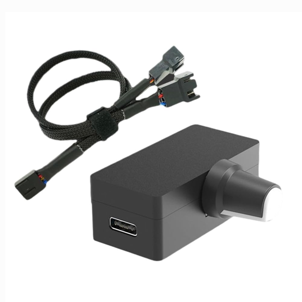 PWM Speed Controller 4Pin PWM Fan Control PWM Control USB Type C Power Supply DIY Water Cooling Option Easy to Use B-image-33