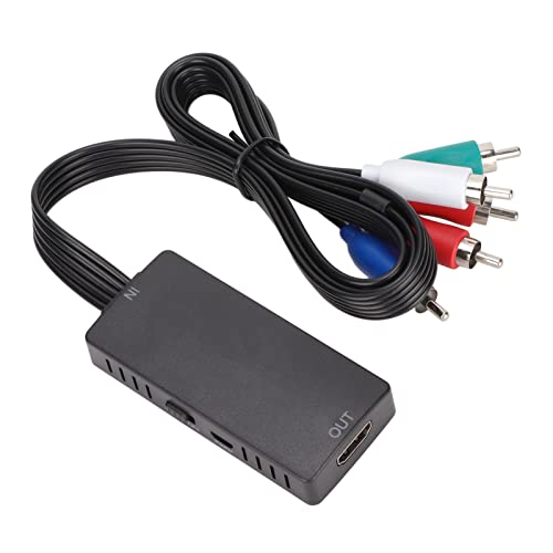 Convertisseur Composant Vers HDMI, Adaptateur D'interface Multimédia YPbPr Vers HD, Convertisseur AV 1080P, Prend En Charge Les Périphériques Source YPbPr vers HDTV, Moniteur, Projecteur, Etc.