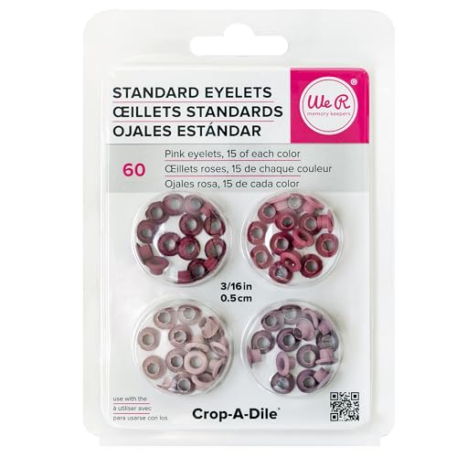 We R Eyelets Standard 60/Pkg-Pink