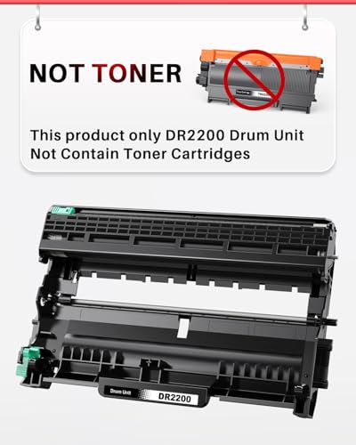 Halloya DR2200 DR-2200 Trommeleinheit kompatibel für Brother DCP-7055 DCP-7060D DCP-7065DN Brother HL-2135W HL-2130 HL-2132 HL-2140 DR-2200 DR 2200 Drum Trommel(1 Pack)