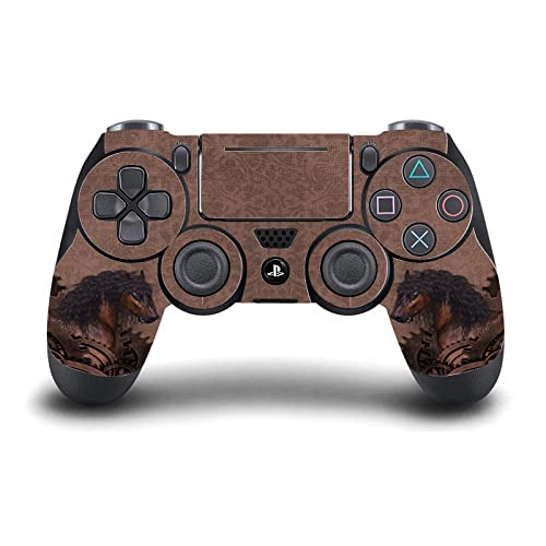 Skin cheval steampunk PS4 Pro et manette vinyle Simone Gatterwe