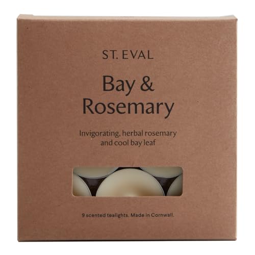St. Eval Bay & Rosemary Scented Tealights - Candle...