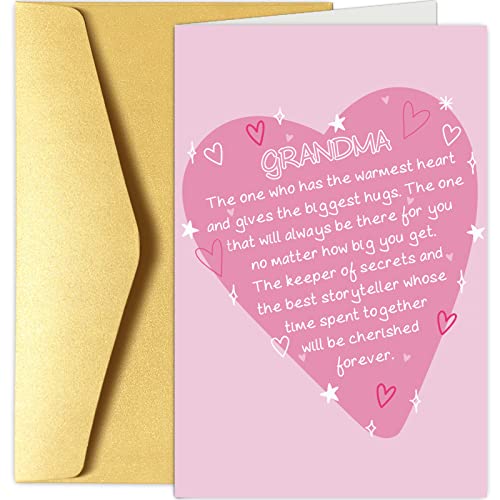 Mother's Day Card For Grandma, Grandma Birthday Greeting Card, Mother's Day Card From Grandchild, Times Spent Together Will Be Cherished Forever #TOP11