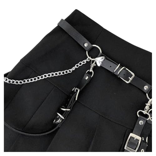 Women Heart Punk Leather Belts Hip Hop Rock goth Waist Belt Fashion Vintage ladies Boho Waist Belt for Dress3